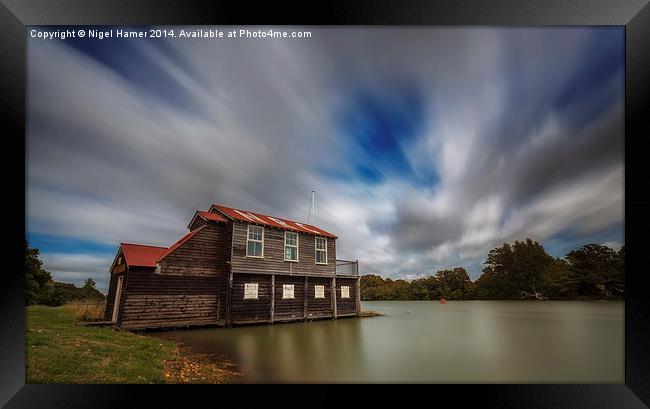 Newport Rowing Clubhouse Framed Print by Wight Landscapes