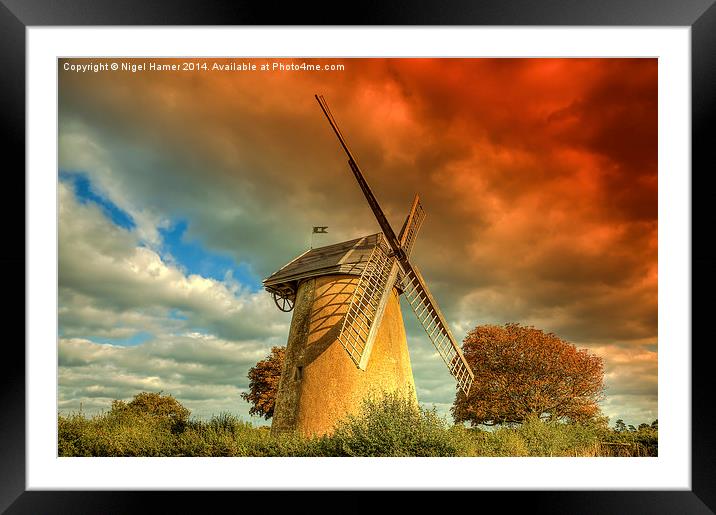 Bembridge Windmill #3 Framed Mounted Print by Wight Landscapes