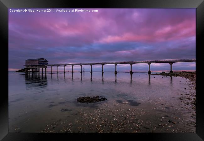 Dawn At The Lifeboat Framed Print by Wight Landscapes