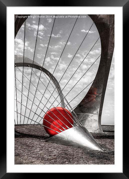 Football Crazy Selective Colour Framed Mounted Print by Wight Landscapes