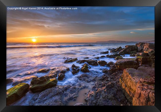 Hanover Point Sunset #2 Framed Print by Wight Landscapes