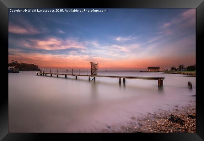 Fishbourne Jetty Framed Print by Wight Landscapes