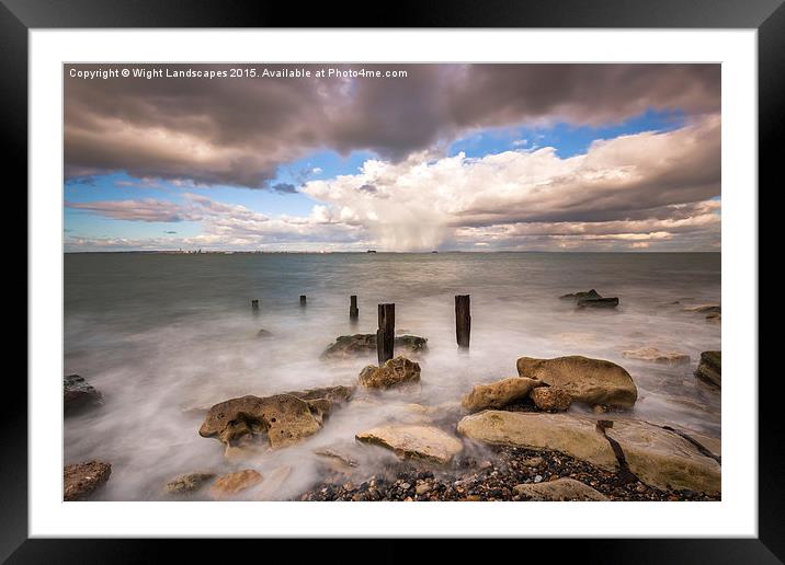 Seaview Seascape Framed Mounted Print by Wight Landscapes