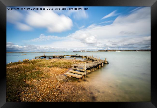 Newtown Harbour Framed Print by Wight Landscapes