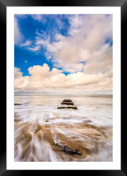 Seaview Surf Framed Mounted Print by Wight Landscapes