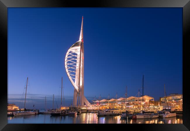 Spinnaker Tower and Gunwharf Quays Framed Print by Wight Landscapes
