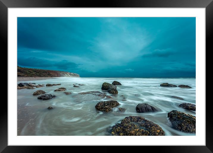 Yaverland Beach Isle Of Wight Framed Mounted Print by Wight Landscapes