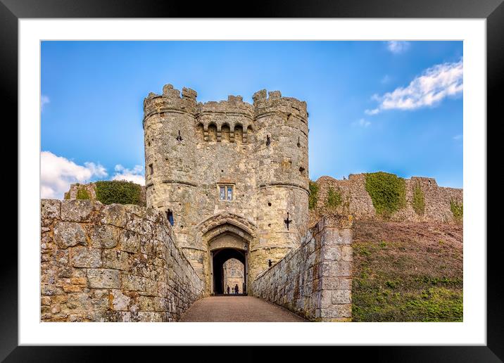 Gatehouse Carisbrooke Castle Isle Of Wight Framed Mounted Print by Wight Landscapes