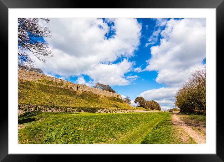 Footpath Carisbrooke Castle Isle Of Wight Framed Mounted Print by Wight Landscapes