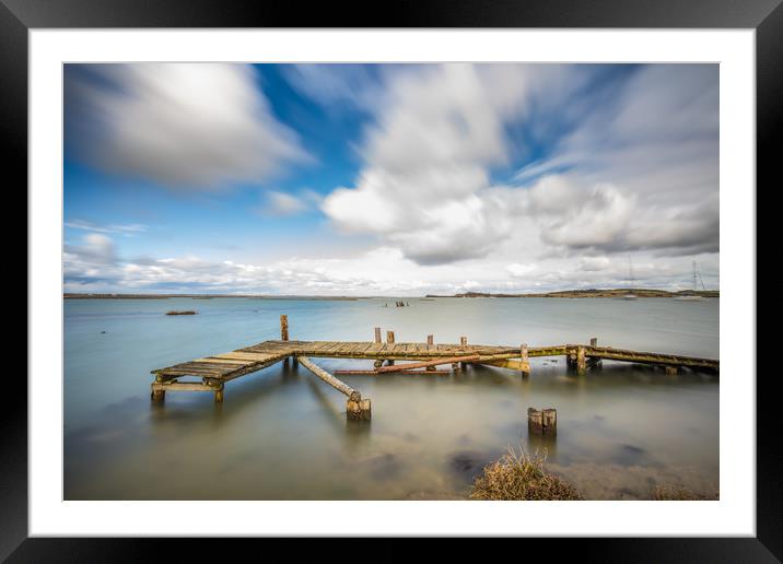 Circular Jetty Newton Isle Of Wight Framed Mounted Print by Wight Landscapes