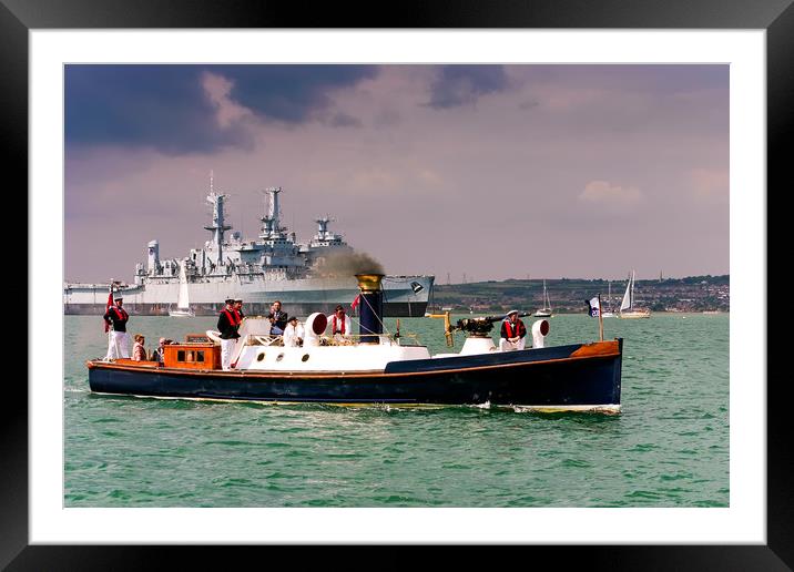 Steam Pinnace 199 Framed Mounted Print by Wight Landscapes