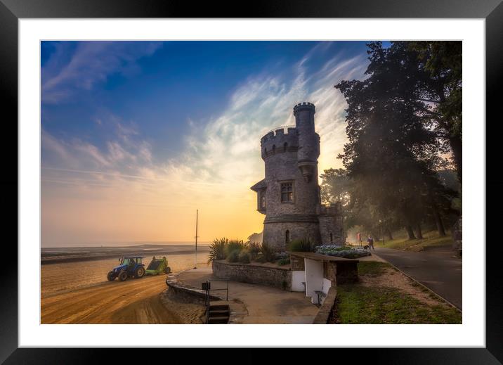 Appley Beach Clean Framed Mounted Print by Wight Landscapes