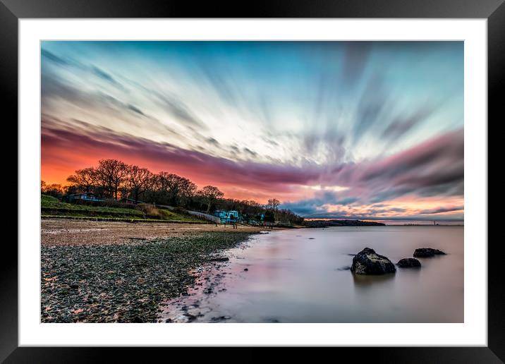 Woodside Bay Isle Of Wight Framed Mounted Print by Wight Landscapes