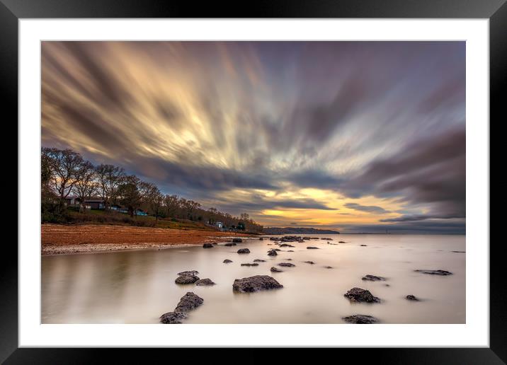 Woodside Bay Retreat Isle Of Wight Framed Mounted Print by Wight Landscapes