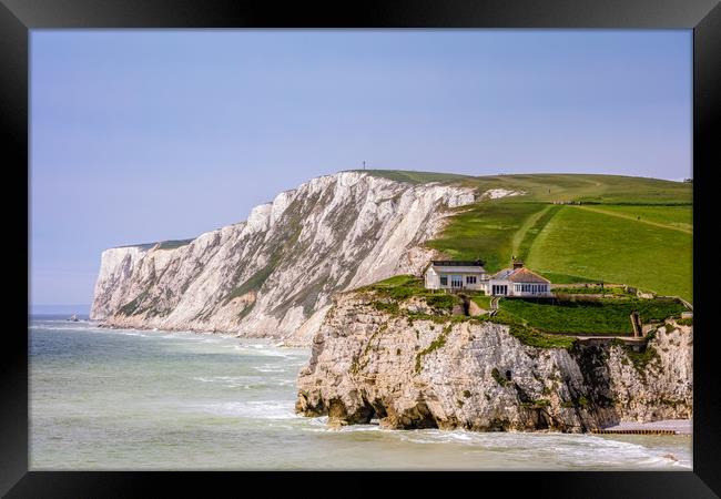 Fort Redoubt and Tennyson Down Framed Print by Wight Landscapes