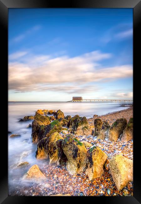 Bembridge Beach and Lifeboat Station Framed Print by Wight Landscapes