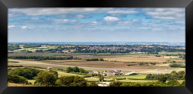 Bembridge Airport Panorama Framed Print by Wight Landscapes