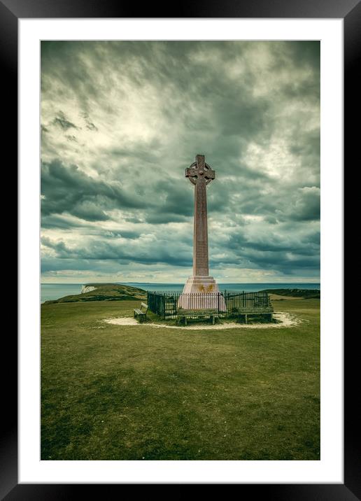 Tennyson Monument IOW Framed Mounted Print by Wight Landscapes