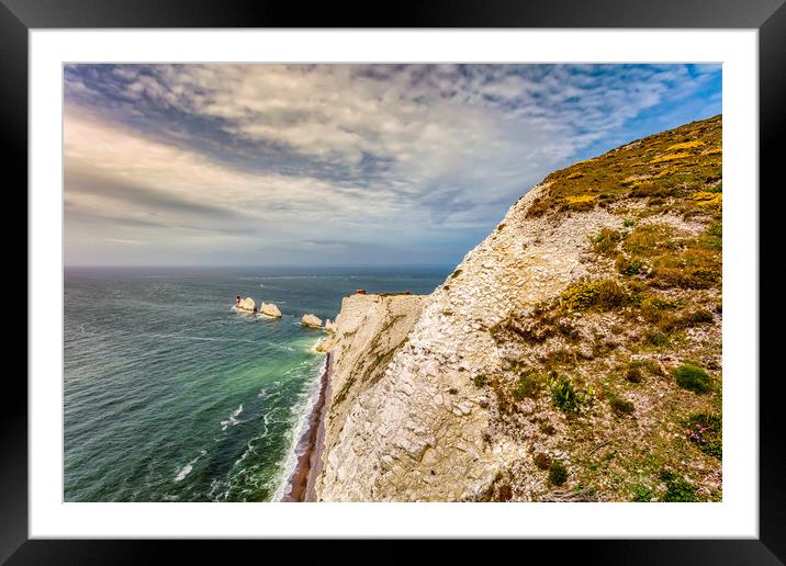 The Needles Framed Mounted Print by Wight Landscapes