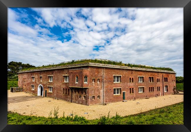 Golden Hill Fort Framed Print by Wight Landscapes