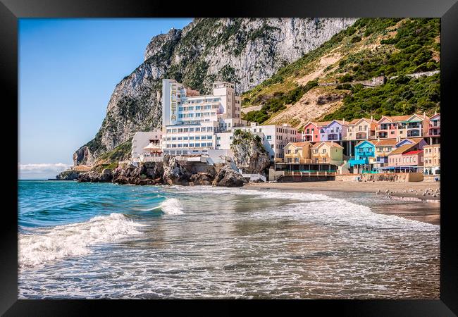 Catalan Bay Gibraltar Framed Print by Wight Landscapes