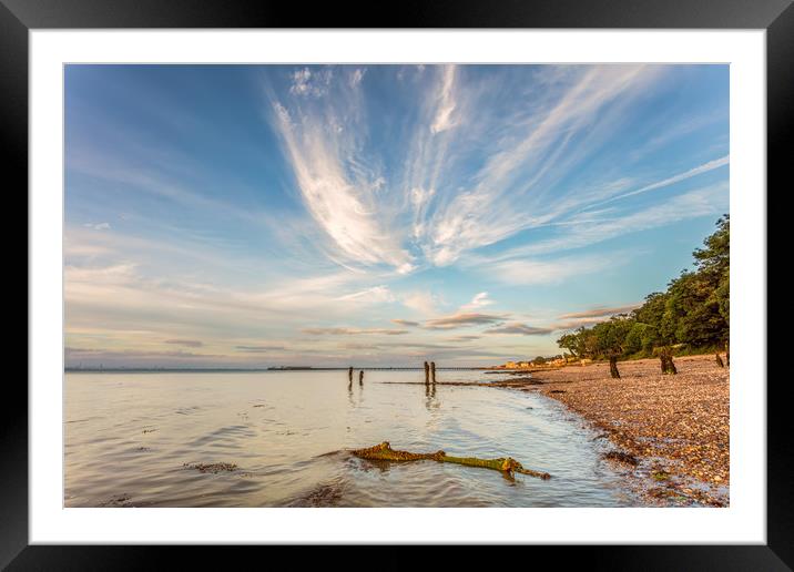 Western Beach Ryde Framed Mounted Print by Wight Landscapes