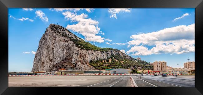 Welcome To Gibraltar Framed Print by Wight Landscapes
