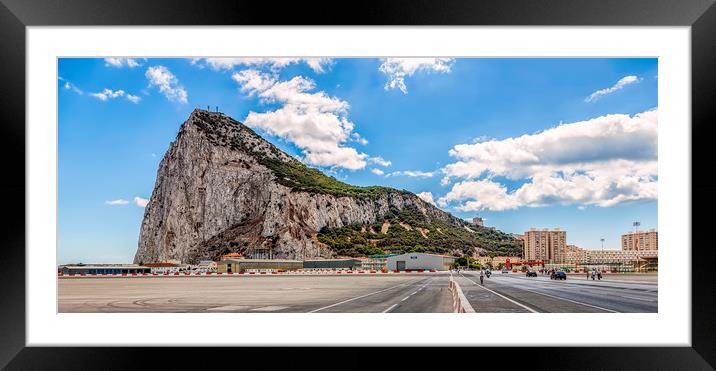 Welcome To Gibraltar Framed Mounted Print by Wight Landscapes