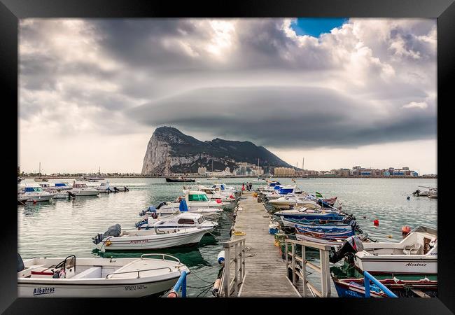 Rock Of Gibraltar Framed Print by Wight Landscapes