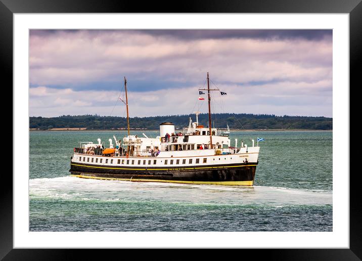 MV Balmoral In The Solent Framed Mounted Print by Wight Landscapes