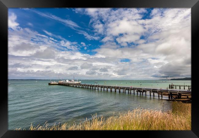 MV Balmoral Moored At Yarmouth Pier Framed Print by Wight Landscapes