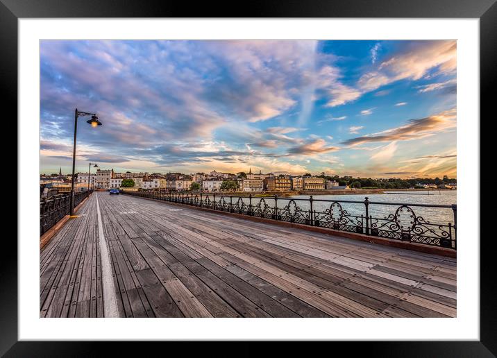Ryde Pier Framed Mounted Print by Wight Landscapes