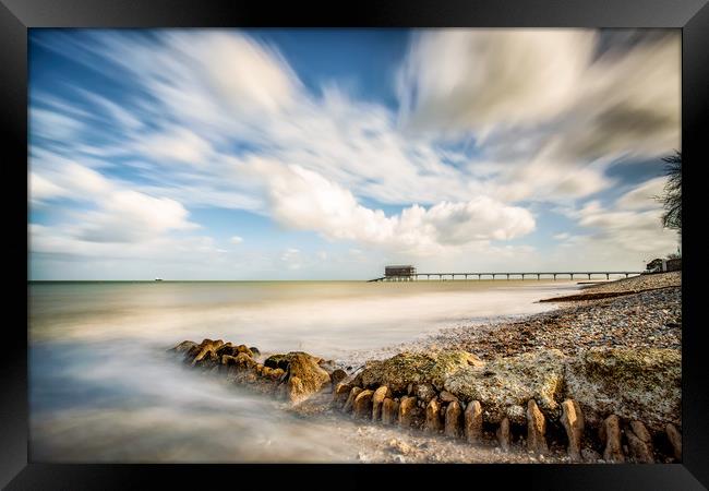 Bembridge Beach and Lifeboat Station Framed Print by Wight Landscapes