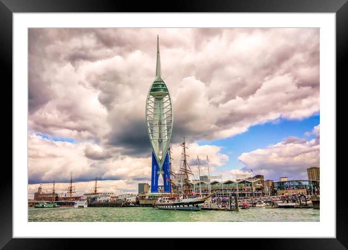 Spinnaker Tower Portsmouth Framed Mounted Print by Wight Landscapes