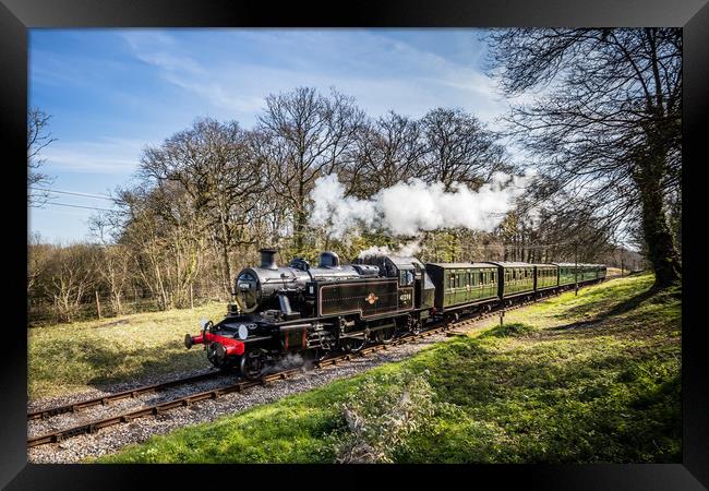 Isle Of Wight Steam Railway Framed Print by Wight Landscapes