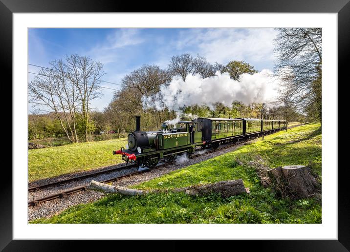 A1X W11 Newport Steam Engine Framed Mounted Print by Wight Landscapes