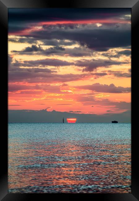 Solent Sunrise Framed Print by Wight Landscapes