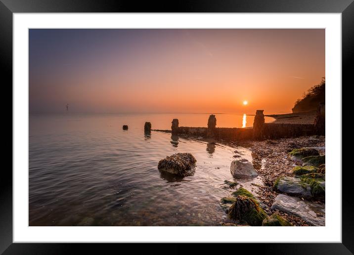 Fishbourne Sunrise Framed Mounted Print by Wight Landscapes