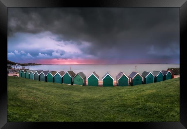 Gurnard Bay Cowes Isle Of Wight Framed Print by Wight Landscapes