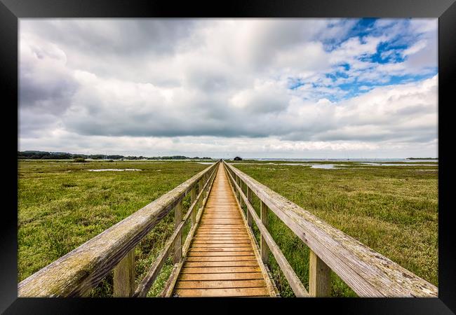 The Walkway Newtown Isle Of Wight Framed Print by Wight Landscapes