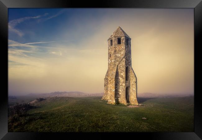 St Catherines Oratory Isle Of Wight Framed Print by Wight Landscapes