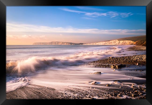 Compton Bay Beach 3 Framed Print by Wight Landscapes