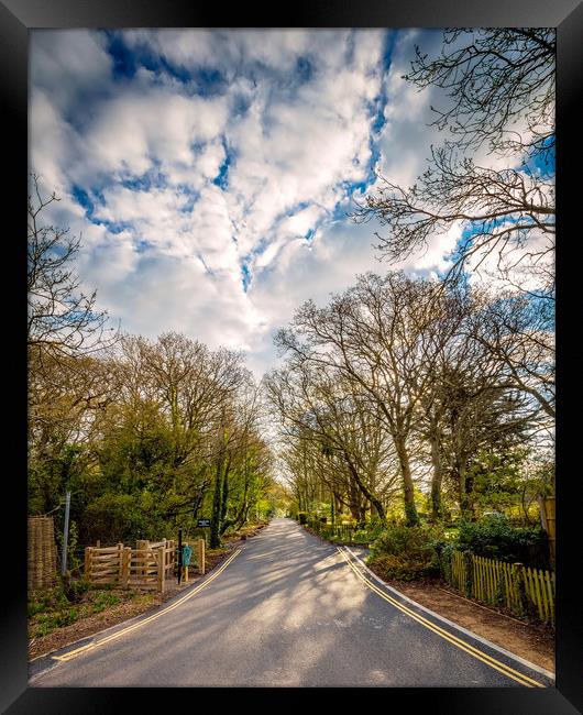 The End Of The road Framed Print by Wight Landscapes