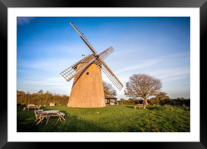 Bembridge Windmill Isle Of Wight Framed Mounted Print by Wight Landscapes