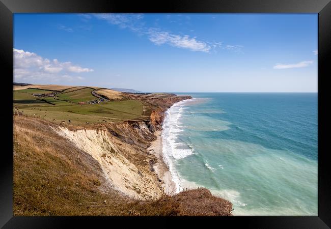 Compton Bay Beach isle of Wight Framed Print by Wight Landscapes