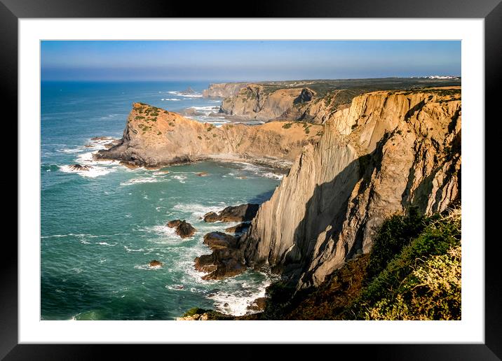 Arrifana Aljezur Portugal Framed Mounted Print by Wight Landscapes