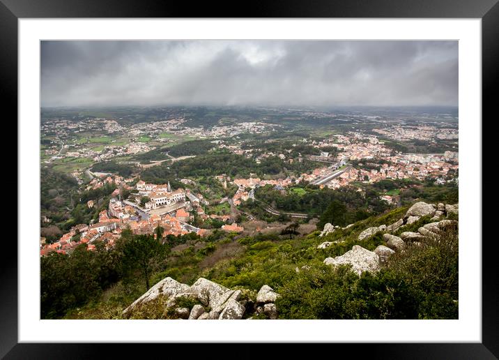 Looking Down On Sintra Portugal Framed Mounted Print by Wight Landscapes