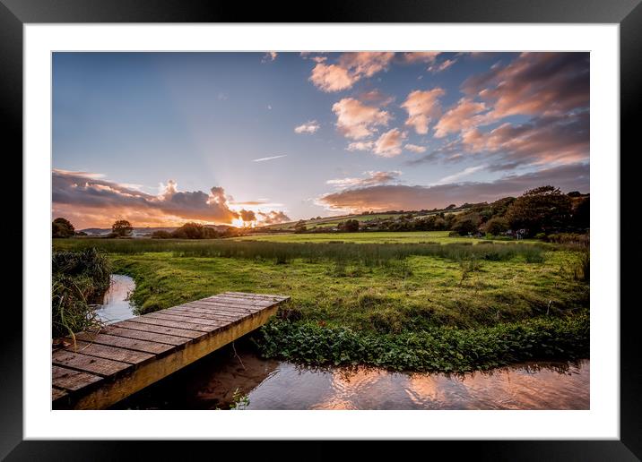 Clatterford Shute Carisbrooke Isle Of Wight Framed Mounted Print by Wight Landscapes