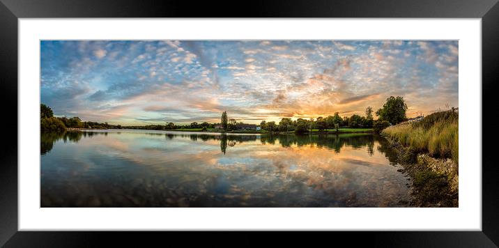 Wootton Bridge Millpond Isle Of Wight Framed Mounted Print by Wight Landscapes