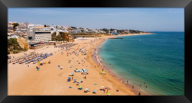 Albufeira Beach Algarve Portugal Framed Print by Wight Landscapes